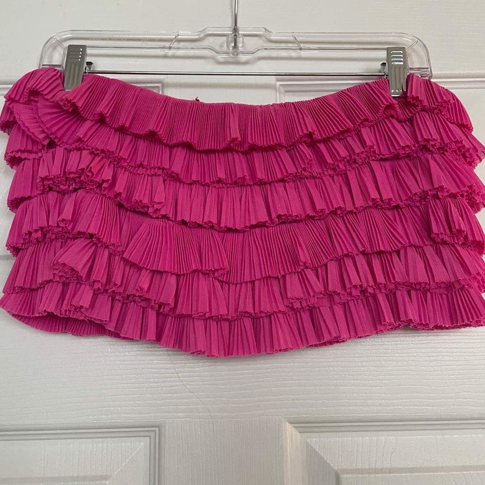 Pink Ruffled Tube Top - Picture 2 of 3